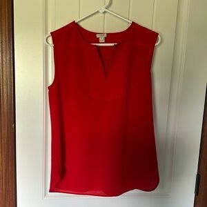 J Crew red blouse